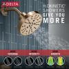imageDelta Faucet Nicoli 14 Series SingleHandle Tub and Shower Trim Kit Shower Faucet with 5Spray H2Okinetic Shower Head Matte Black 144749BL Shower Valve IncludedChampagne Bronze