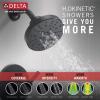 imageDelta Faucet Nicoli 14 Series SingleHandle Tub and Shower Trim Kit Shower Faucet with 5Spray H2Okinetic Shower Head Matte Black 144749BL Shower Valve IncludedMatte Black