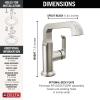 imageDelta Faucet Tetra Chrome Single Hole Bathroom Faucet Chrome Single Handle Bathroom Faucet Bathroom Sink Faucet Diamond Seal Technology Metal Drain Assembly Lumicoat Chrome 689PRDSTLumicoat Stainless