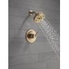 imageDelta Faucet Trinsic 14 Series SingleFunction Shower Trim Kit with SingleSpray H2Okinetic Shower Head Champagne Bronze T14259CZ Valve Not IncludedChampagne Bronze