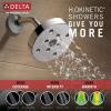 imageDelta Faucet Trinsic 14 Series SingleFunction Tub and Shower Trim Kit with SingleSpray H2Okinetic Shower Head Champagne Bronze T14459CZ Valve Not IncludedChrome