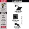 imageDelta T14467BL Ara Shower Faucet Without Rough Matte BlackMatte Black