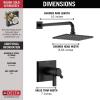 imageDelta T17T299BL Pivotal Shower Faucet Matte BlackMatte Black