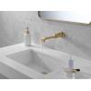 imageDelta T3589LFWL Tetra 12 GPM Wall Mounted Single Hole Bathroom Faucet  Less Rough in  Lumicoat ChromeLumicoat Champagne Bronze
