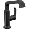 imageDelta Faucet Tetra Chrome Single Hole Bathroom Faucet Chrome Single Handle Bathroom Faucet Bathroom Sink Faucet Diamond Seal Technology Metal Drain Assembly Lumicoat Chrome 689PRDSTMatte Black