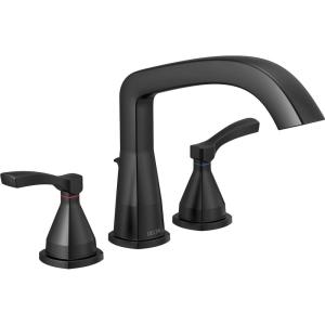 imageDELTA FAUCET T2776CZ Three Hole Roman Tub Trim DeckMount Without Diverter Champagne BronzMatte Black