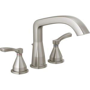 imageDELTA FAUCET T2776CZ Three Hole Roman Tub Trim DeckMount Without Diverter Champagne BronzStainless
