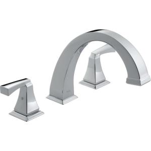 imageDelta Faucet Dryden Roman Tub Faucet  T2751  Bathtub Faucet Trim ampamp Handles  Bathroom Accessories  Chrome Valve Sold SeparatelyChrome