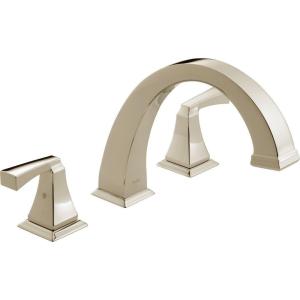 imageDelta Faucet Dryden Roman Tub Faucet  T2751  Bathtub Faucet Trim ampamp Handles  Bathroom Accessories  Chrome Valve Sold SeparatelyPolished Nickel