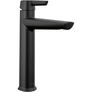 imageDelta Faucet Galeon Single Hole Bathroom Faucet Chrome Bathroom Faucets for Sink 1 Hole Single Handle Bathroom Sink Faucet Diamond Seal Technology Lumicoat Chrome 671PRDSTMatte Black