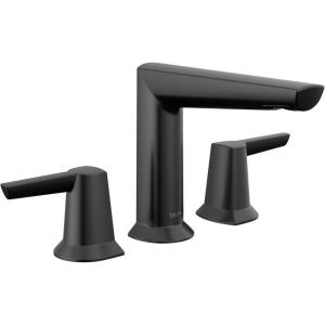imageDelta Faucet Galeon Widespread Bathroom Faucet 3 Hole Brushed Nickel Bathroom Faucet for Bathroom Sink Bathroom Sink Faucet Diamond Seal Technology Lumicoat Stainless 3571SSPRMPUDSTMatte Black