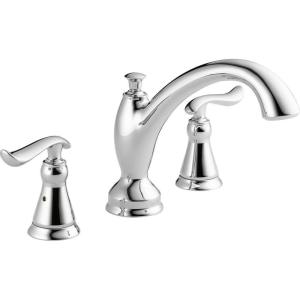 imageDelta Faucet T2794SS Linden Roman Tub Trim Stainless 963 x 1238 x 000 inchesChrome