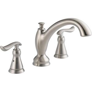 imageDelta Faucet T2794SS Linden Roman Tub Trim Stainless 963 x 1238 x 000 inchesStainless