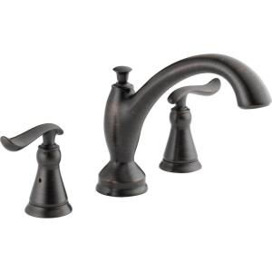imageDelta Faucet T2794SS Linden Roman Tub Trim Stainless 963 x 1238 x 000 inchesVenetian Bronze