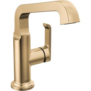 imageDelta Faucet Tetra Chrome Single Hole Bathroom Faucet Chrome Single Handle Bathroom Faucet Bathroom Sink Faucet Diamond Seal Technology Metal Drain Assembly Lumicoat Chrome 689PRDSTLumicoat Champagne Bronze