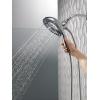imageDELTA 5848025PK H2Okinetic In2ition 5Setting TwoinOne Hand Held Shower Head 25 GPM Water Flow ChromeChrome