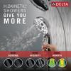 imageDELTA 5848025PK H2Okinetic In2ition 5Setting TwoinOne Hand Held Shower Head 25 GPM Water Flow ChromeChrome