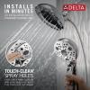 imageDELTA 5848025PK H2Okinetic In2ition 5Setting TwoinOne Hand Held Shower Head 25 GPM Water Flow ChromeChrome
