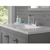 imageDelta 25897LF Esato 12 GPM Two Handle Centerset Bathroom Faucet with Push PopUp Drain Assembly  Matte BlackChrome