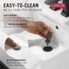 imageDelta 25897LF Esato 12 GPM Two Handle Centerset Bathroom Faucet with Push PopUp Drain Assembly  Matte BlackMatte Black