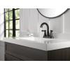 imageDelta 25897LF Esato 12 GPM Two Handle Centerset Bathroom Faucet with Push PopUp Drain Assembly  Matte BlackMatte Black