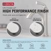 imageDelta 25897LF Esato 12 GPM Two Handle Centerset Bathroom Faucet with Push PopUp Drain Assembly  Matte BlackSpotshield Brushed Nickel