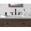 imageDelta Albion Brushed Gold Bathroom Faucet 3 Hole 8 Inch Widespread Bathroom Sink Faucet for Vanity Metal PushPop Drain Assembly Champagne Bronze 35855LFCZMatte Black