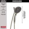 imageDelta Faucet 4Spray In2ition Dual Shower Head with Handheld Spray Brushed Nickel Shower Head with Hose Handheld Shower Heads Showerheads ampamp Handheld Showers Stainless 58467SSStainless