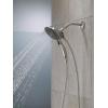 imageDelta Faucet 4Spray In2ition Dual Shower Head with Handheld Spray Brushed Nickel Shower Head with Hose Handheld Shower Heads Showerheads ampamp Handheld Showers Stainless 58467SSStainless