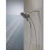 imageDelta Faucet 4Spray In2ition Dual Shower Head with Handheld Spray Brushed Nickel Shower Head with Hose Handheld Shower Heads Showerheads ampamp Handheld Showers Stainless 58467SSChrome