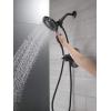 imageDelta Faucet 4Spray In2ition Dual Shower Head with Handheld Spray Brushed Nickel Shower Head with Hose Showerheads ampamp Handheld Showers Handheld Shower Heads Stainless 58499SSMatte Black