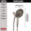 imageDelta Faucet 4Spray In2ition Dual Shower Head with Handheld Spray Brushed Nickel Shower Head with Hose Showerheads ampamp Handheld Showers Handheld Shower Heads Stainless 58499SSStainless