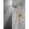 imageDelta Faucet 4Spray In2ition Dual Shower Head with Handheld Spray Brushed Nickel Shower Head with Hose Showerheads ampamp Handheld Showers Handheld Shower Heads Stainless 58499SSChampagne Bronze