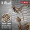 imageDelta Faucet 4Spray In2ition Dual Shower Head with Handheld Spray Brushed Nickel Shower Head with Hose Showerheads ampamp Handheld Showers Handheld Shower Heads Stainless 58499SSChampagne Bronze