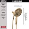 imageDelta Faucet 4Spray In2ition Dual Shower Head with Handheld Spray Brushed Nickel Shower Head with Hose Showerheads ampamp Handheld Showers Handheld Shower Heads Stainless 58499SSChampagne Bronze