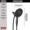 imageDelta Faucet 4Spray In2ition Dual Shower Head with Handheld Spray Brushed Nickel Shower Head with Hose Showerheads ampamp Handheld Showers Handheld Shower Heads Stainless 58499SSMatte Black