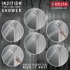 imageDelta Faucet 5Spray In2ition 2in1 Dual Hand Held Shower Head with Hose Chrome 5862025PK25 GPM Water Flow
