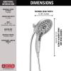 imageDelta Faucet 5Spray In2ition 2in1 Dual Hand Held Shower Head with Hose Chrome 5862025PK25 GPM Water Flow