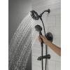 imageDelta Faucet Albion 14 Series SingleHandle Tub and Shower Faucet Set Gold Shower Trim Kit with 4Setting In2ition 2in1 Dual Shower Head Champagne Bronze T144855CZI Valve Not IncludedMatte Black