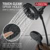 imageDelta Faucet Albion 14 Series SingleHandle Tub and Shower Faucet Set Gold Shower Trim Kit with 4Setting In2ition 2in1 Dual Shower Head Champagne Bronze T144855CZI Valve Not IncludedMatte Black  Champagne Bronze
