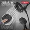imageDelta Faucet Albion 14 Series SingleHandle Tub and Shower Faucet Set Gold Shower Trim Kit with 4Setting In2ition 2in1 Dual Shower Head Champagne Bronze T144855CZI Valve Not IncludedMatte Black
