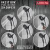 imageDelta Faucet Albion 14 Series SingleHandle Tub and Shower Faucet Set Gold Shower Trim Kit with 4Setting In2ition 2in1 Dual Shower Head Champagne Bronze T144855CZI Valve Not IncludedMatte Black  Champagne Bronze
