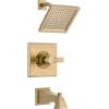 imageDelta Faucet Dryden 14 Series SingleFunction Tub and Shower Trim Kit with SingleSpray TouchClean Shower Head Champagne Bronze T14451CZ Valve Not IncludedChampagne Bronze
