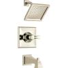 imageDelta Faucet Dryden 14 Series SingleFunction Tub and Shower Trim Kit with SingleSpray TouchClean Shower Head Champagne Bronze T14451CZ Valve Not IncludedPolished Nickel