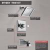 imageDelta Faucet Dryden 14 Series SingleFunction Tub and Shower Trim Kit with SingleSpray TouchClean Shower Head Champagne Bronze T14451CZ Valve Not IncludedChrome