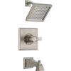 imageDelta Faucet Dryden 14 Series SingleFunction Tub and Shower Trim Kit with SingleSpray TouchClean Shower Head Champagne Bronze T14451CZ Valve Not IncludedStainless