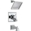 imageDelta Faucet Dryden 14 Series SingleFunction Tub and Shower Trim Kit with SingleSpray TouchClean Shower Head Champagne Bronze T14451CZ Valve Not IncludedChrome
