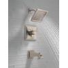 imageDelta Faucet Dryden 14 Series SingleFunction Tub and Shower Trim Kit with SingleSpray TouchClean Shower Head Champagne Bronze T14451CZ Valve Not IncludedStainless