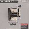imageDelta Faucet Dryden 3Setting Shower Handle Diverter Trim Kit Champagne Bronze T11851CZ Valve Not IncludedStainless