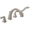 imageDelta Faucet Dryden Roman Tub Faucet with Hand Shower  T4751  Bath Faucet Handles ampamp Hand Shower Set  Chrome Valve Sold SeparatelyStainless
